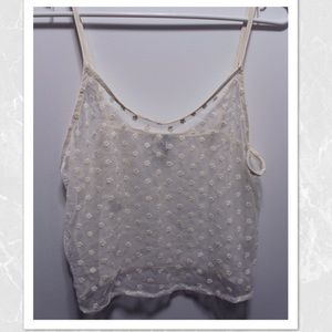 Sheer tank top